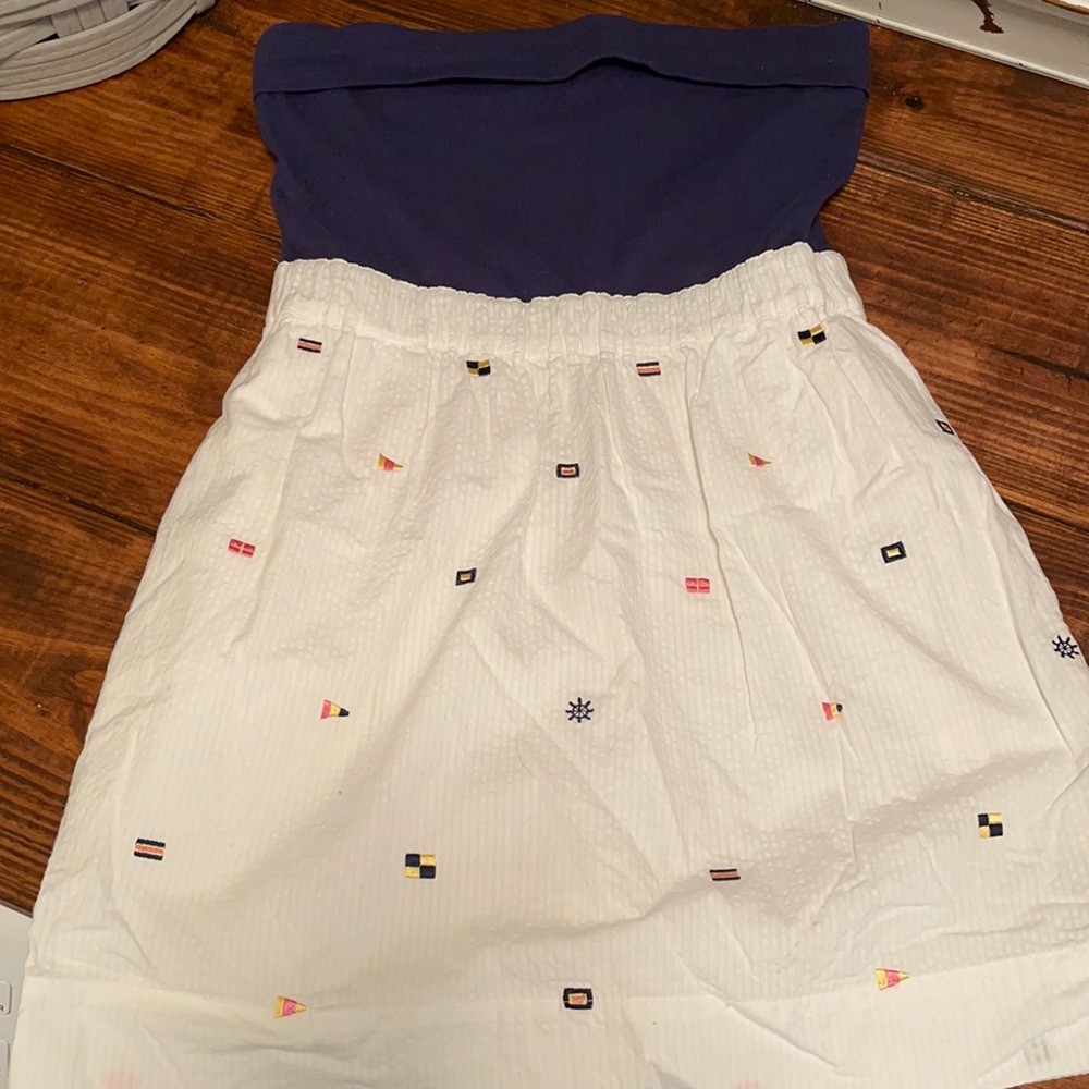 Lined nautical flag dress